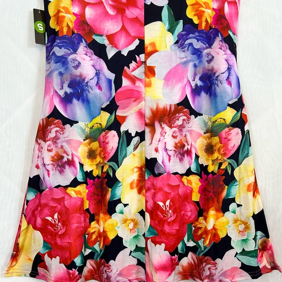 NWT Womens Colorful Floral Summer Tank Style Knit Dress / Small - Picture 9 of 10